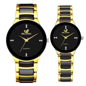 Men & Women Fashion watch Business Steel Band Quartz Watch Couple Lover Watch
