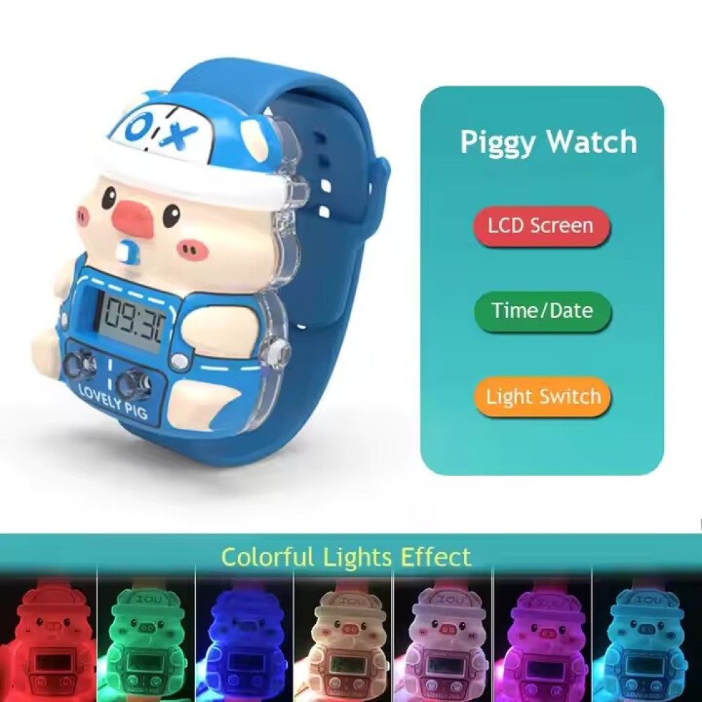 Kids Sports Watch with Colorful Lights